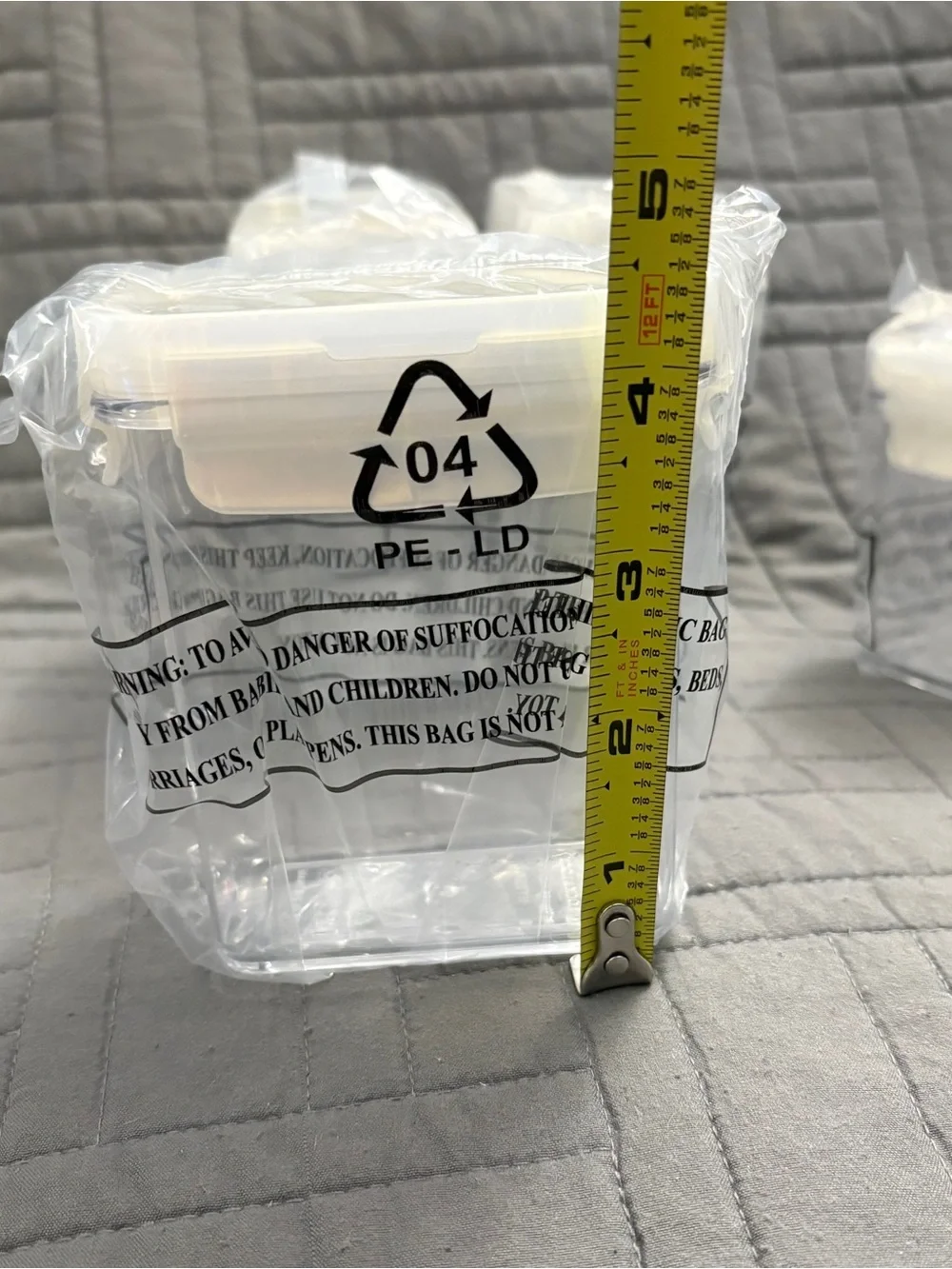 Lock N Lock Set Of 7 Spice Containers White Opal Lids 3 Large 4 Small New